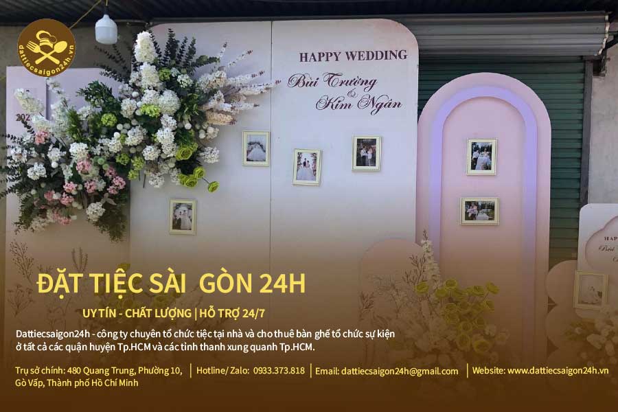 Đặt tiệc cưới tại nhà Bình Dương