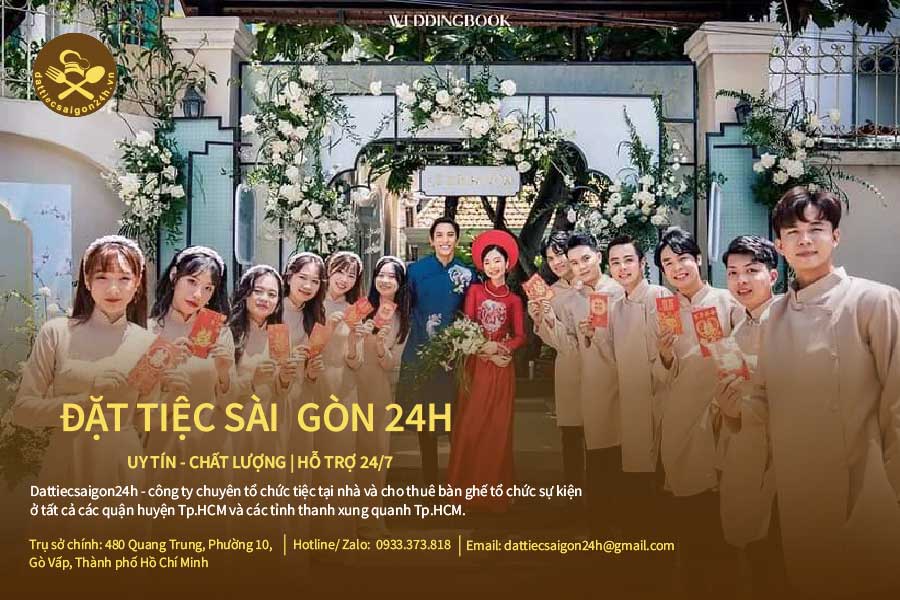 Dịch vụ đặt tiệc cưới trọn gói Bình Dương